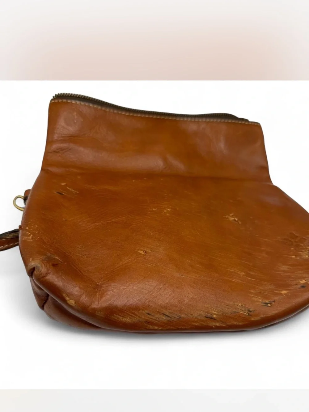 Patricia Nash leather fold-over wristlet clutch